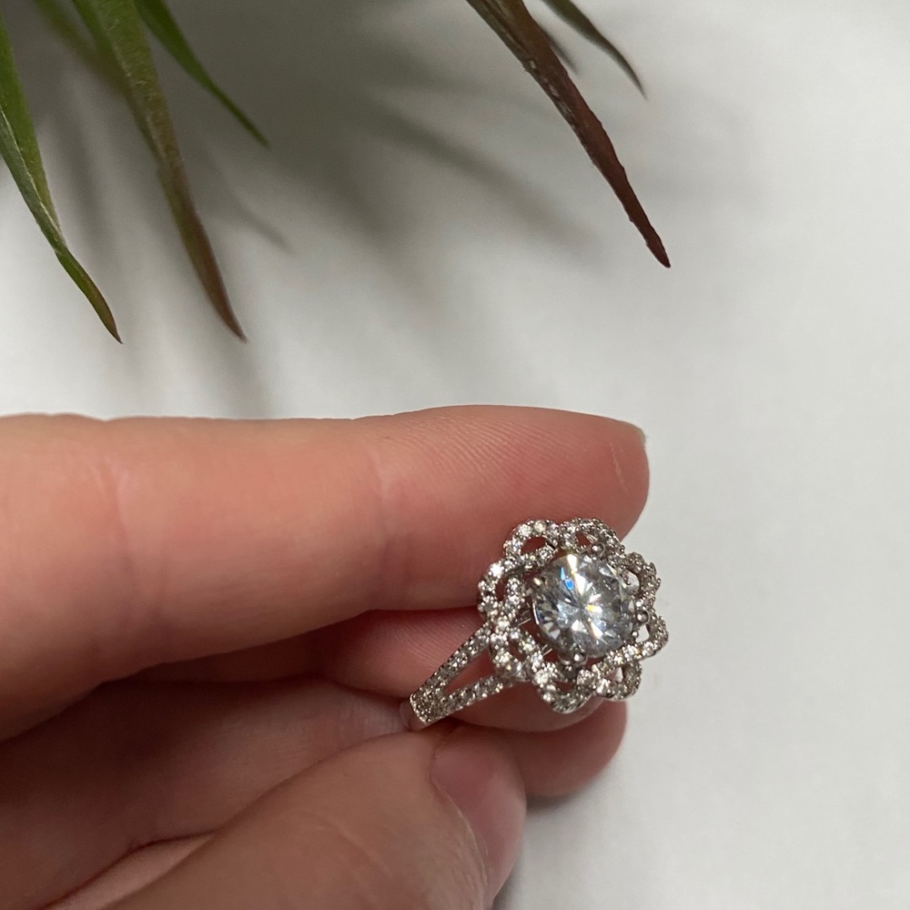 925 silver flower ring 🌸